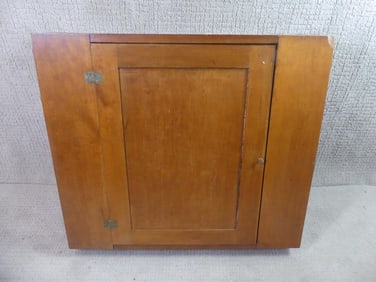 ANTIQUE MAPLE WALL CABINET