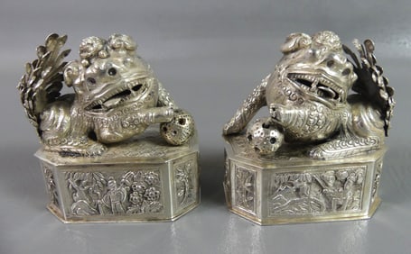 PR. ASIAN SILVER TRINKET BOXES