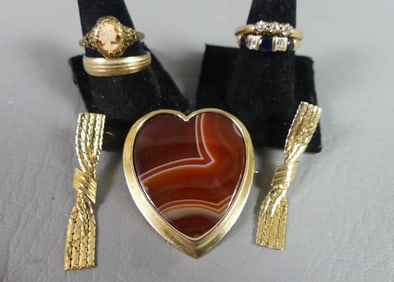 14K GOLD JEWELRY LOT