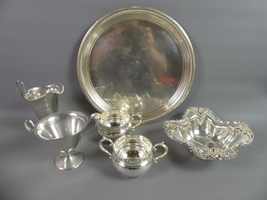 6 PIECES STERLING HOLLOWWARE