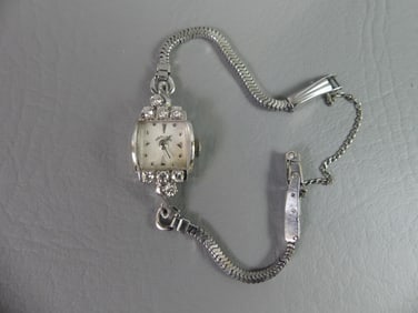 HAMILTON 14K & DIAMONDS LADY'S WATCH