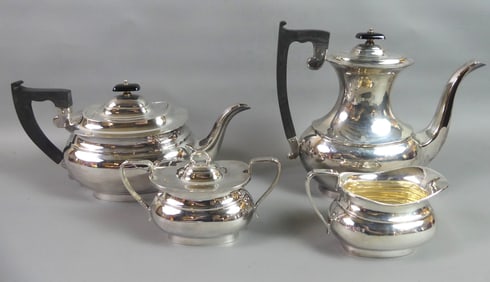 ENGLISH 4 PC. STERLING TEA SET