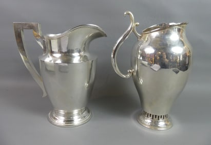 2 STERLING SILVER PITCHERS