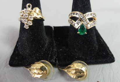 LOT 14K GOLD JEWELRY