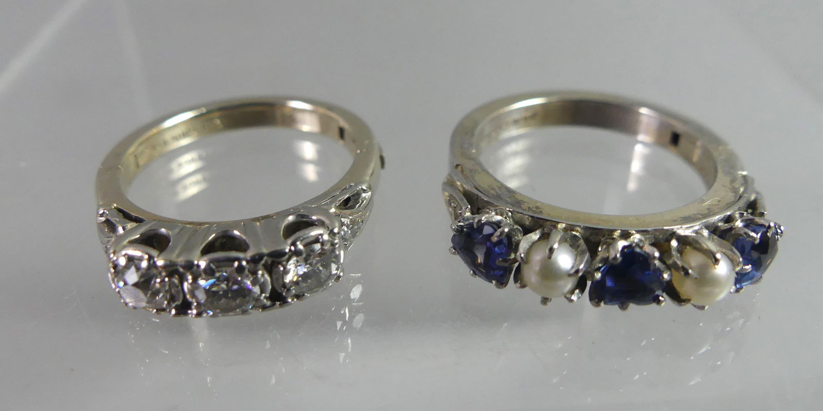 TWO 14K GOLD GEM RINGS (1 of 3)