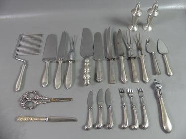23 PCS WEIGHTED STERLING SILVER