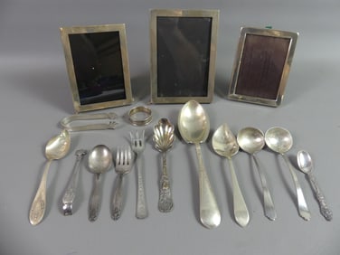LOT OF SILVER & 2 CARTIER PICTURE FRAMES