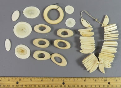 WHALEBONE ITEMS & NECKLACE