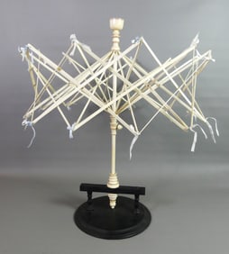 FINE ANTIQUE SAILOR MADE WHALEBONE SWIFT