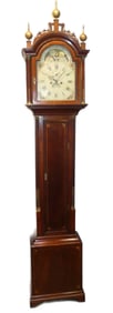ATTR. SIMON WILLARD INLAID TALL CLOCK
