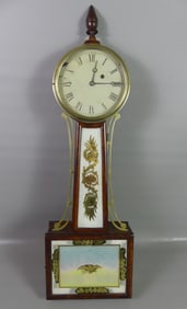 PERIOD BANJO CLOCK - EAGLE GLASS