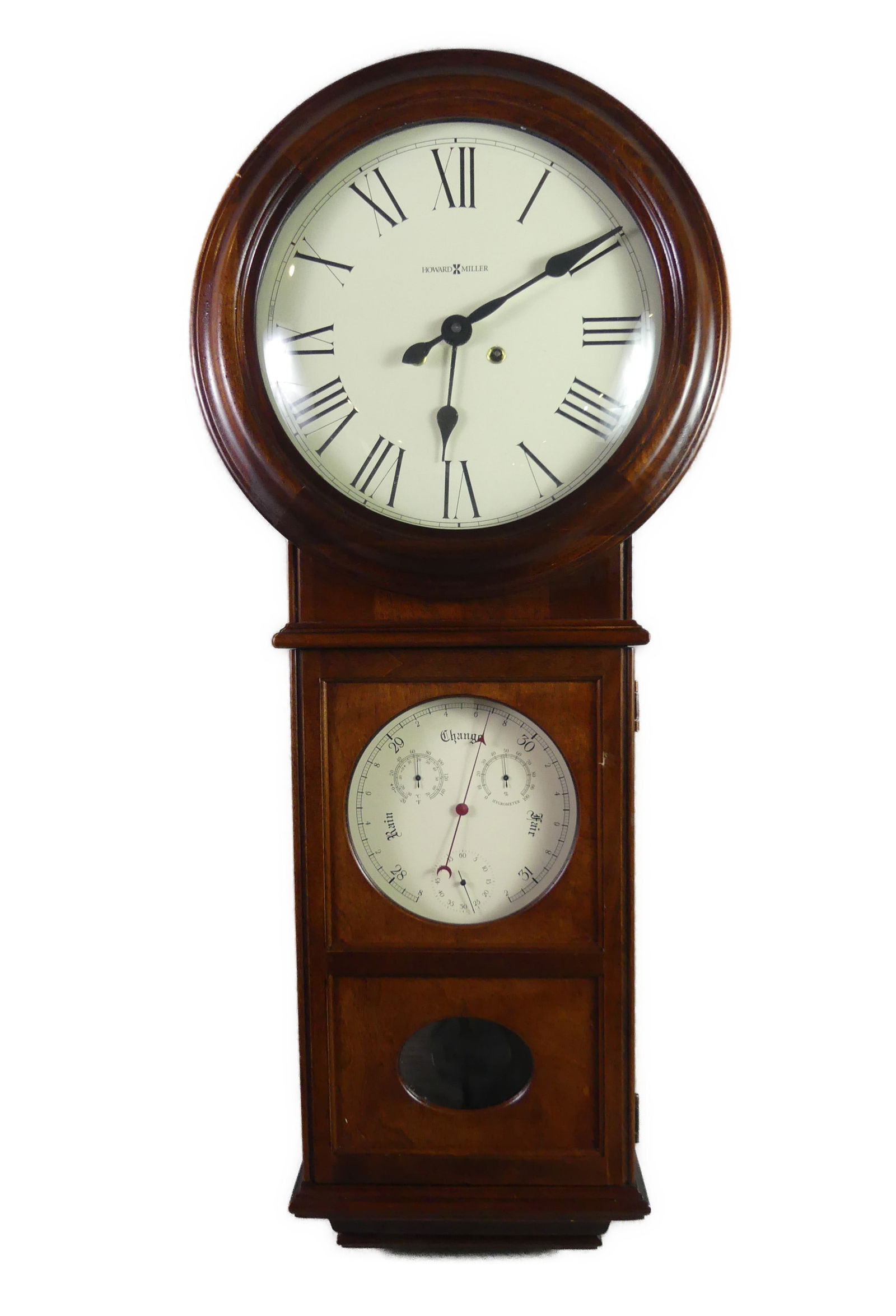 HOWARD MILLER REGULATOR CALENDAR CLOCK (1 of 3)