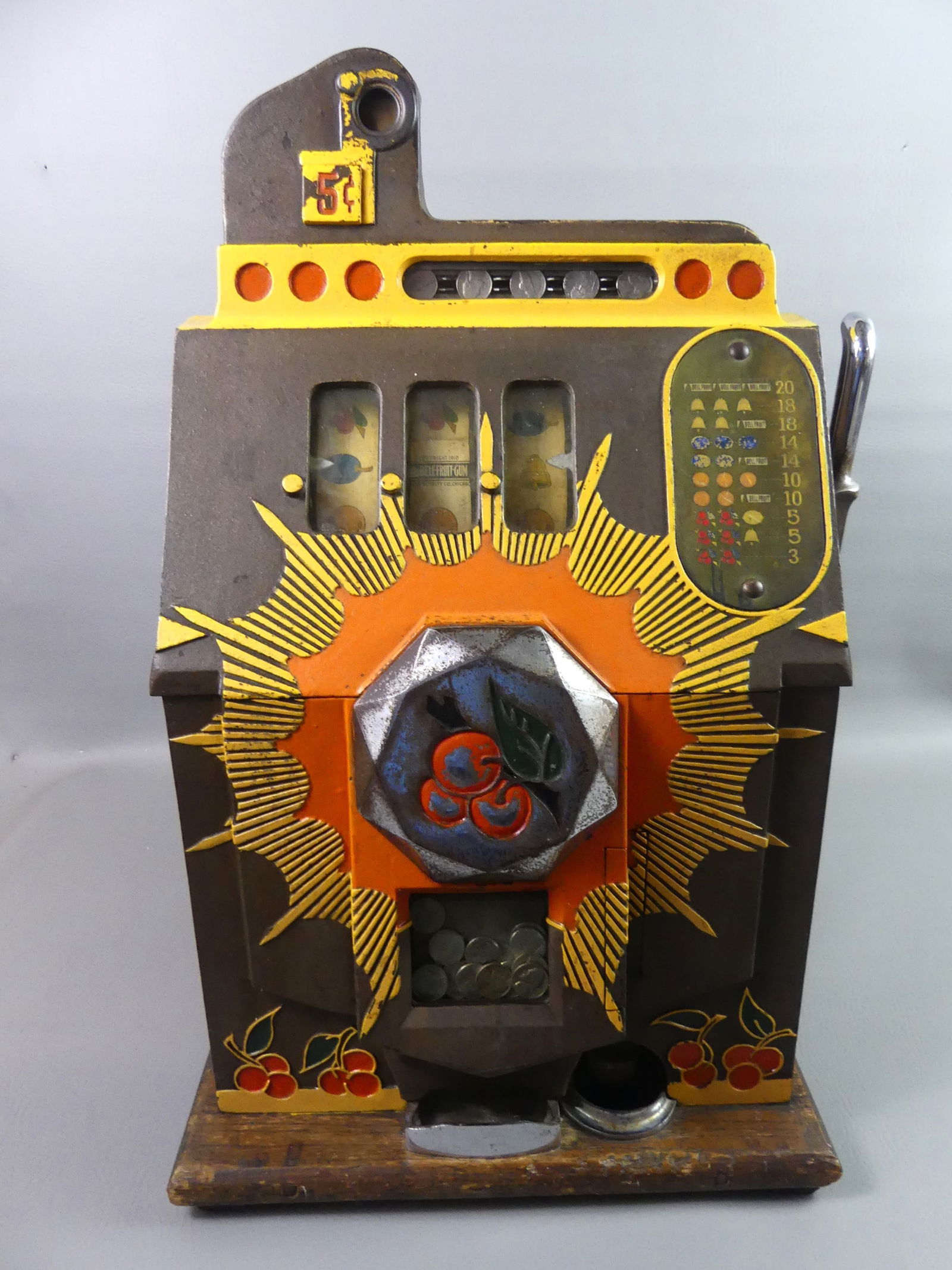 MILLS 5C SLOT MACHINE 1930'S (1 of 7)