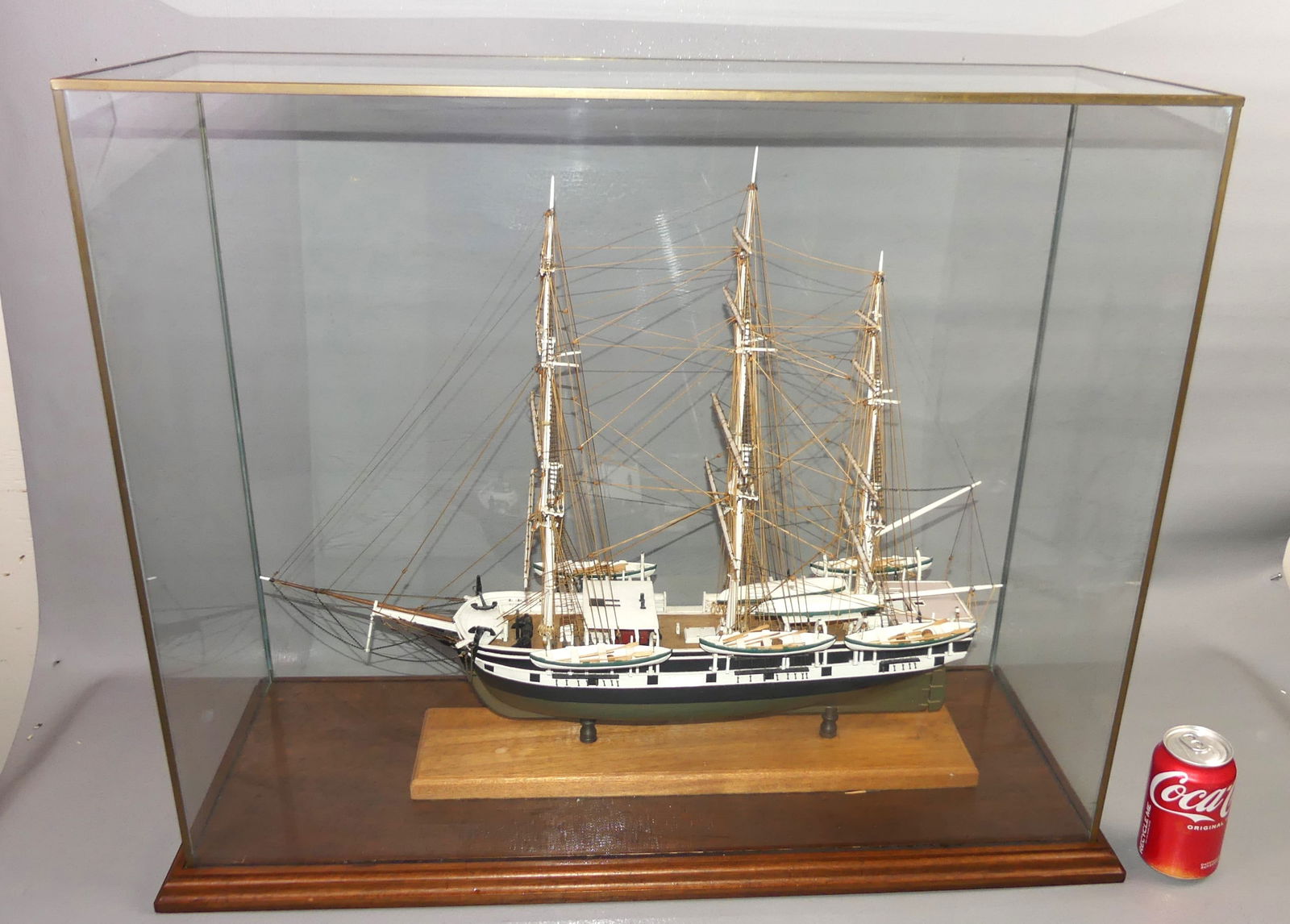 CASED SHIP MODEL OF CHARLES W. MORGAN (1 of 4)