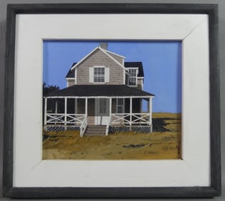 JOHN AUSTIN PAINTING - NANTUCKET COTTAGE