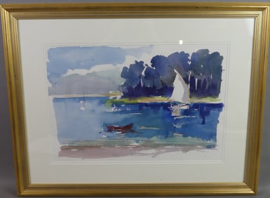 DAVID LAZARUS - NANTUCKET INLET PAINTING
