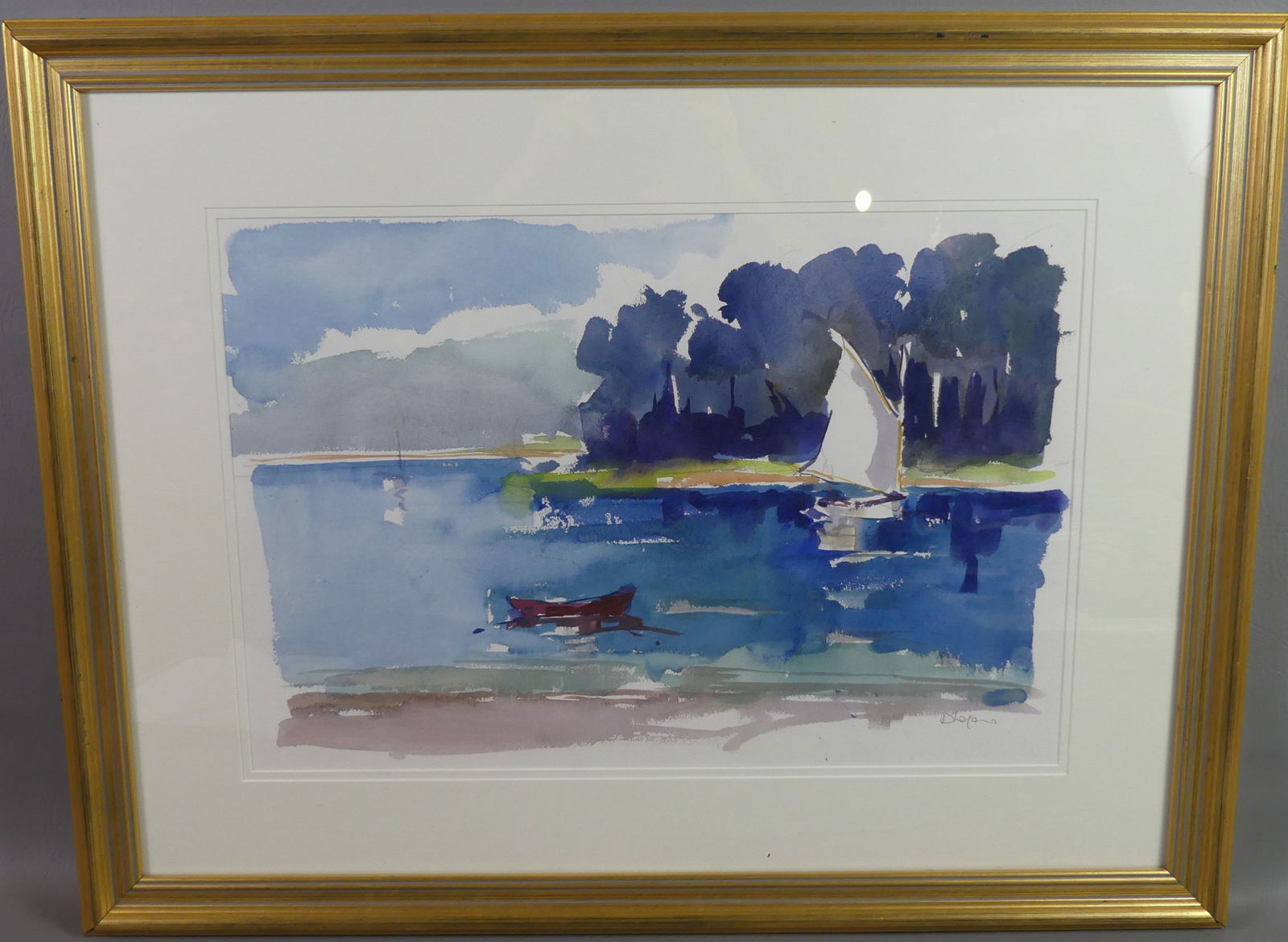 DAVID LAZARUS - NANTUCKET INLET PAINTING (1 of 2)