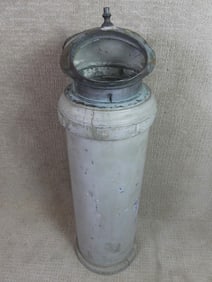 EARLY WOOD & BRASS BINNACLE