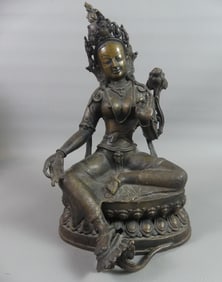LAKSHMI BRONZE GODDESS STATUE