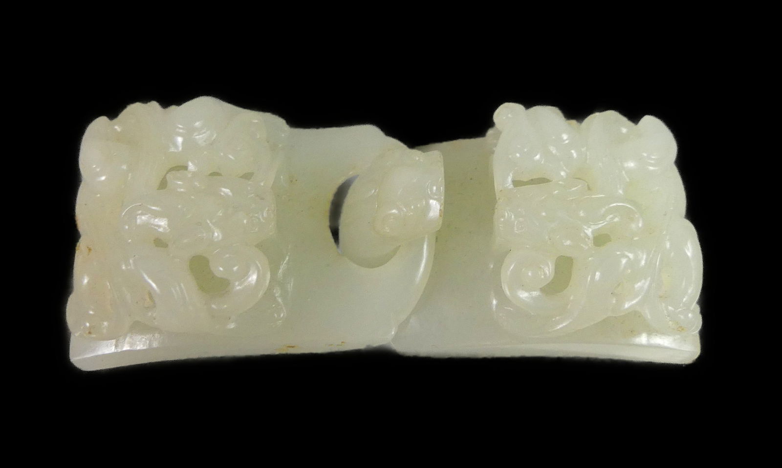 CHINESE MUTTON JADE BELT BUCKLE (1 of 4)