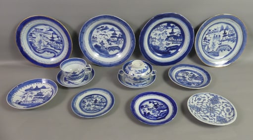 LOT 13 PCS. CHINESE CANTON ITEMS