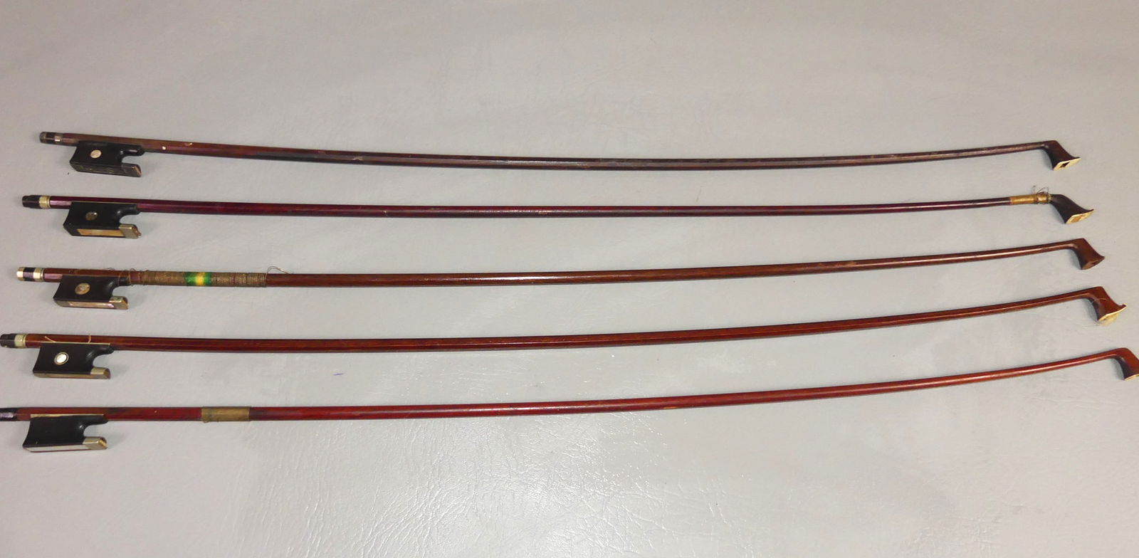 LOT OF 5 VIOLIN BOWS (1 of 2)