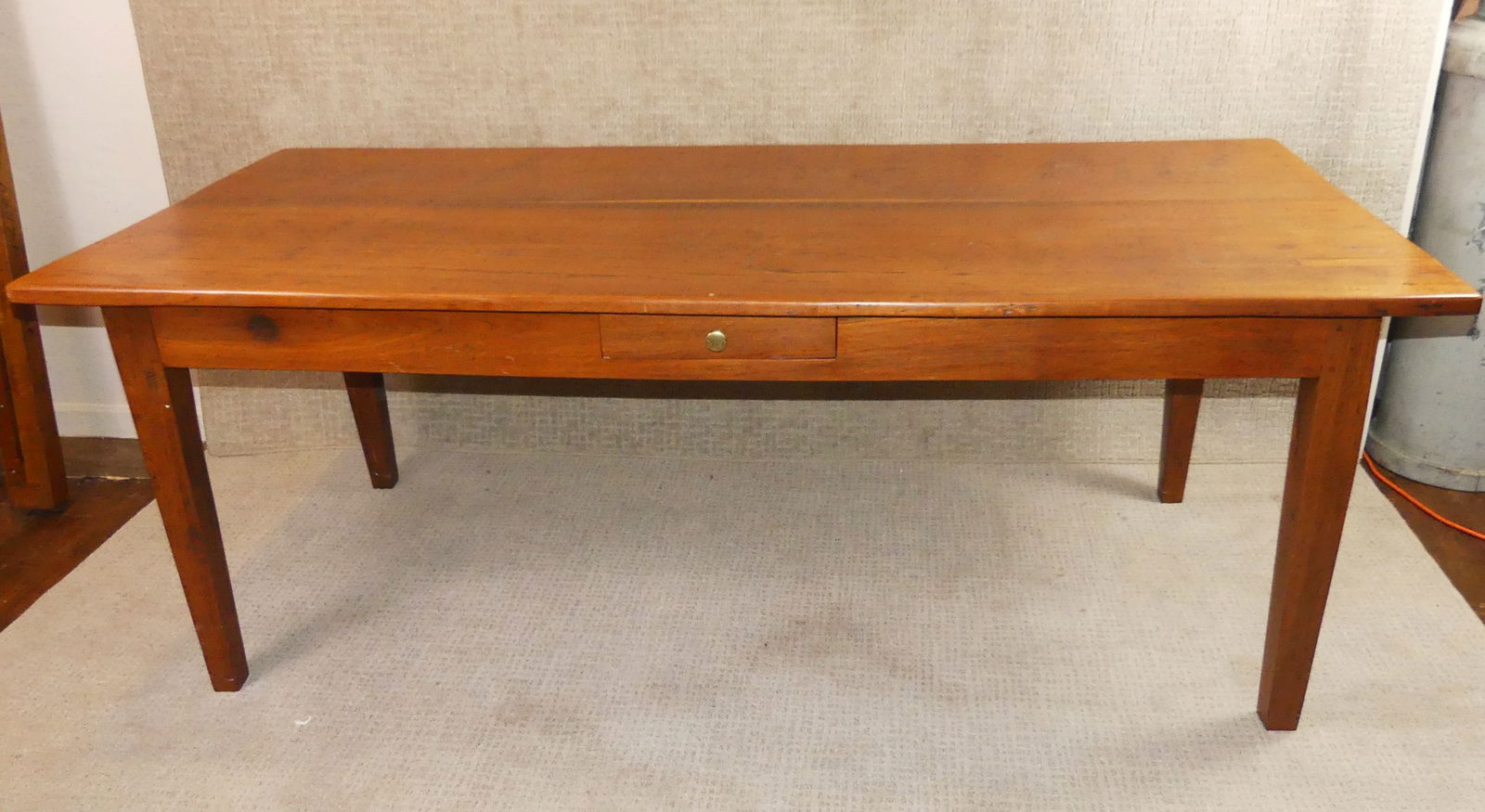 TEAKWOOD ANTIQUE 7 FT FARM TABLE (1 of 8)