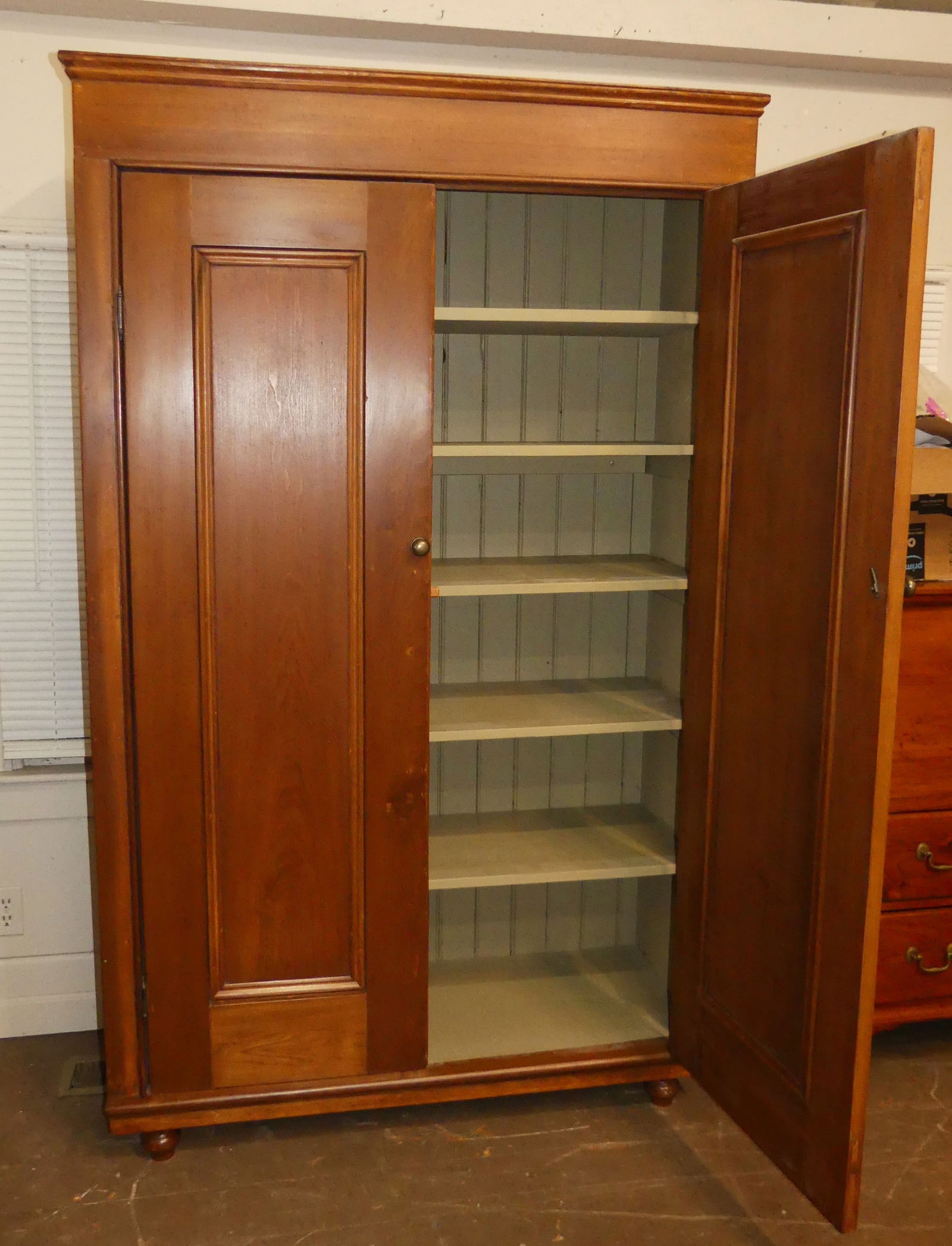 REDWOOD & PINE ANTIQUE JELLY CABINET (1 of 3)