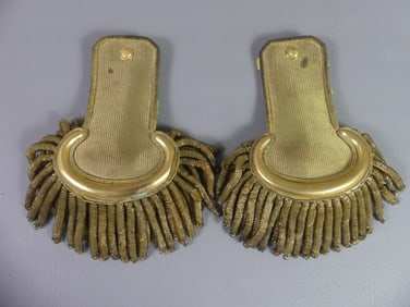PAIR ANTIQUE MILITARY EPAULETS