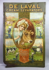 ANTIQUE DELAVAL CREAM SEPARATOR SIGN