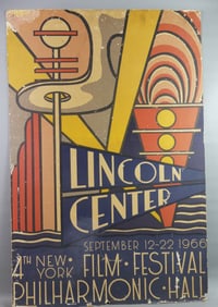 1966 LINCOLN CENTER NY POSTER - LICHTENSTEIN