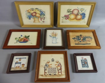 LOT 8 ASSORTED THEOREM PAINTINGS