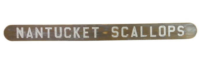 6 FT NANTUCKET SCALLOPS SIGN