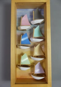 NANTUCKET RAINBOW FLEET SHADOW BOX - JONES