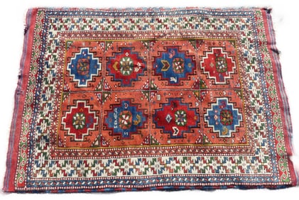 CAUCASIAN SCATTER RUG - 8 MEDALLIONS