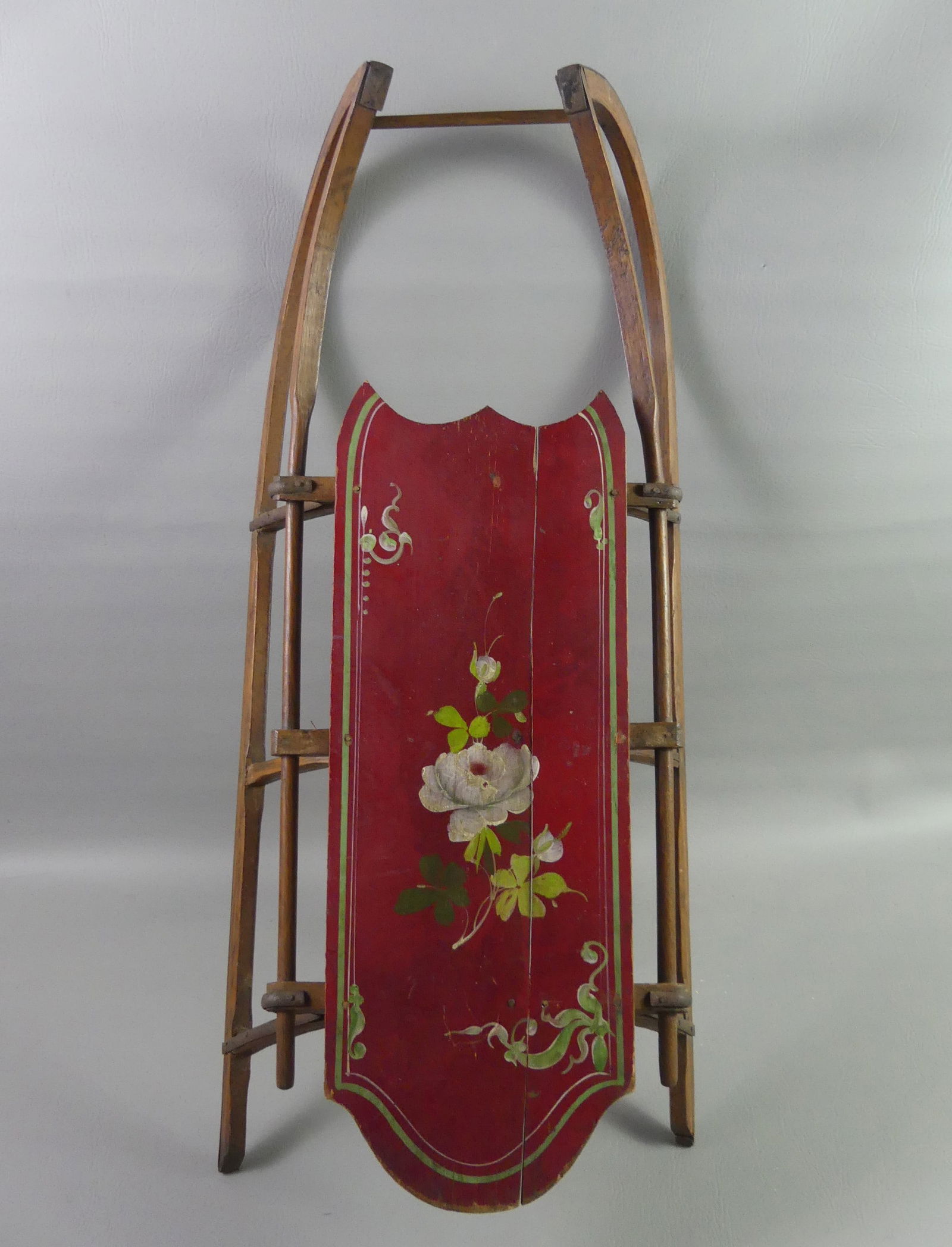 FOLK ART CHILD'S SLEIGH (1 of 3)