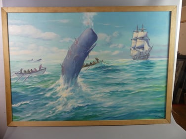 SYLVA FERNANDES WHALING PAINTING