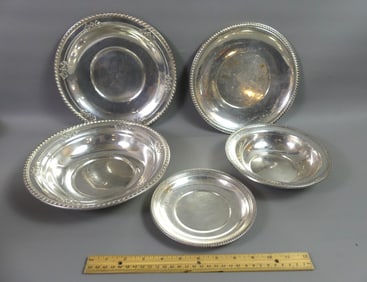 LOT OF STERLING BOWLS & PLATES
