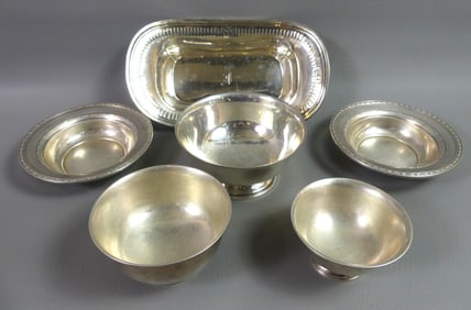 6 STERLING SILVER BOWLS