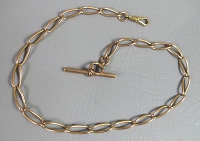 OLD GOLD FILLED WATCH FOB CHAIN