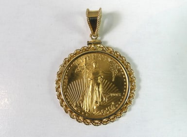 2003 US $25 GOLD COIN PENDANT