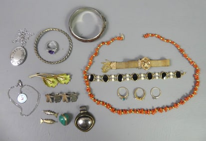 GOLD & SILVER & VICTORIAN JEWELRY
