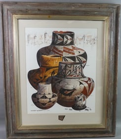 PAINTING OF SOUTHWESTERN POTTERY SGD. MICHAEL MCCULLOUGH