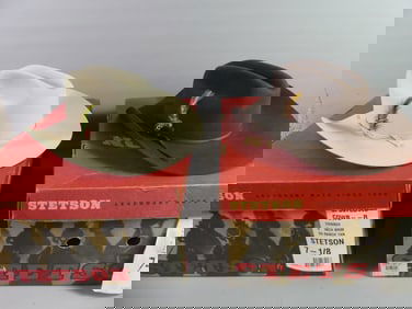 2 STETSON HATS IN BOXES
