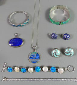 MEXICAN STERLING JEWELRY LOT