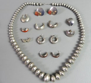 LOT MEXICAN SILVER JEWELRY