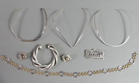 LOT ASSORTED STERLING JEWELRY