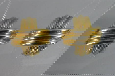 TIFFANY 18K GOLD SIGNATURE X EARRINGS: Tiffany & Co. 18k yellow gold Signature X earrings stamped T&Co. 750. 1 inch (25.4mm) diameter, weighs 13.7 dwt.