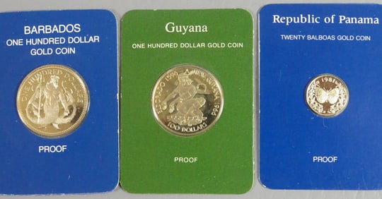 LOT 3 GOLD COINS