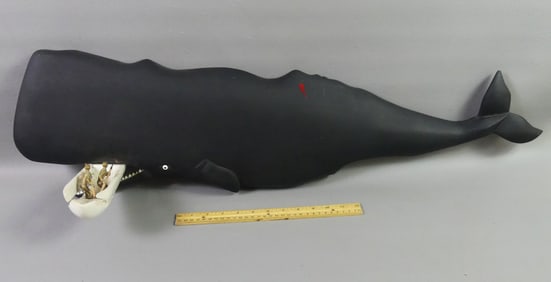 UNUSUAL WHALE PLAQUE - HARPOONING